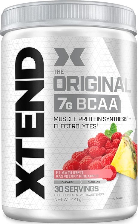 Xtend, Raspberry Pineapple - 441 gramų maisto papildas, sporto papildas, amino rūgštys