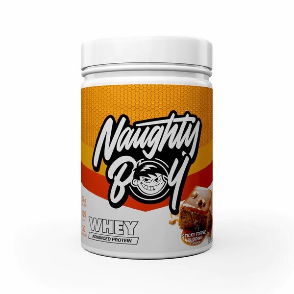 Naughty Boy Advanced Whey, Sticky Toffee Pudding - 900 g baltymų papildas