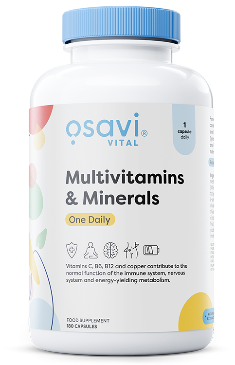 Maisto papildas Osavi Multivitamins & Minerals One Daily - 180 kapsulių
