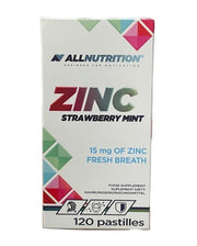 Allnutrition cinko pastilės braškių mėtos