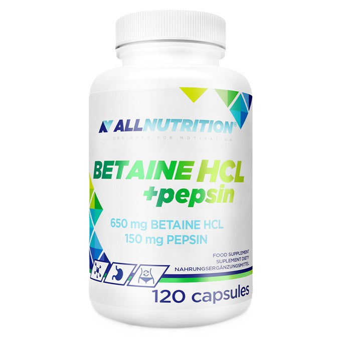 Allnutrition Betaine HCl + Pepsin - 120 kapsulių