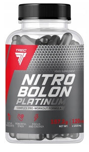 Trec Nutrition NitroBolon Platinum - 120 kapsulių, sporto papildas, prieš treniruotę