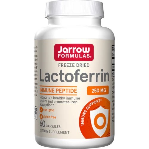 Jarrow Formulas Lactoferrin, 250mg - 60 kapsulių, sveikatos papildas