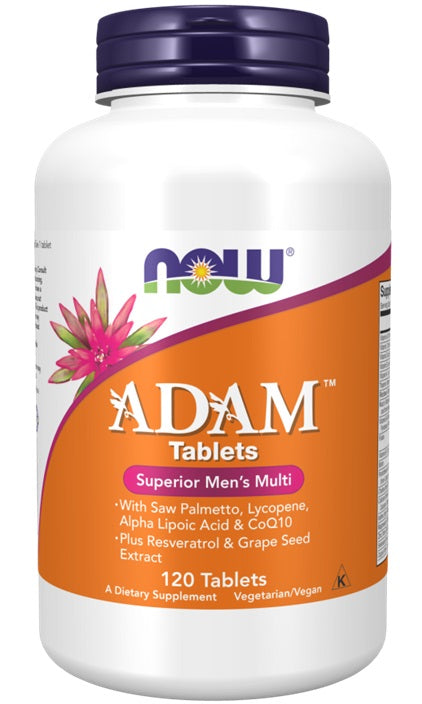 NOW Foods ADAM vyrų multivitaminai, 120 tablečių