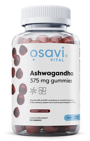 Osavi Ashwagandha 375mg Gummies, Vyšnios skonio, sveikatos papildas