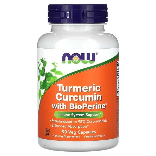 NOW Foods Turmeric Curcumin kapsulės sveikatai