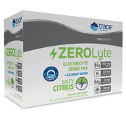 Trace Minerals ZEROLyte, Salty Citrus - 30 paketėlių, elektrolitų gėrimo mišinys