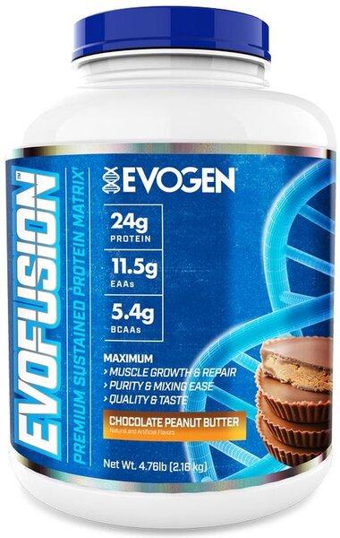 Evogen Evofusion, Šokolado žemės riešutų sviestas, 2016 g, maisto papildas