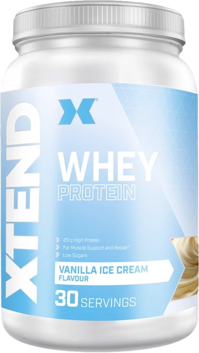 Xtend Whey Protein, Vanilės ledų skonio, 840 g, sporto papildas
