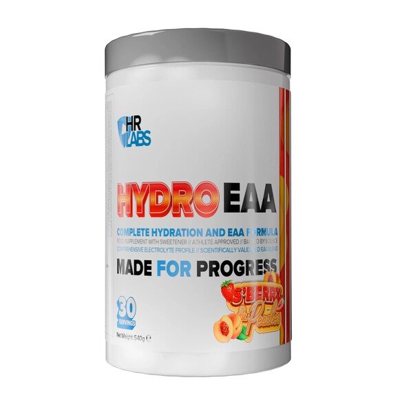 HR Labs HydroEAA, S'Berry & Peaches - 540 g maisto papildas