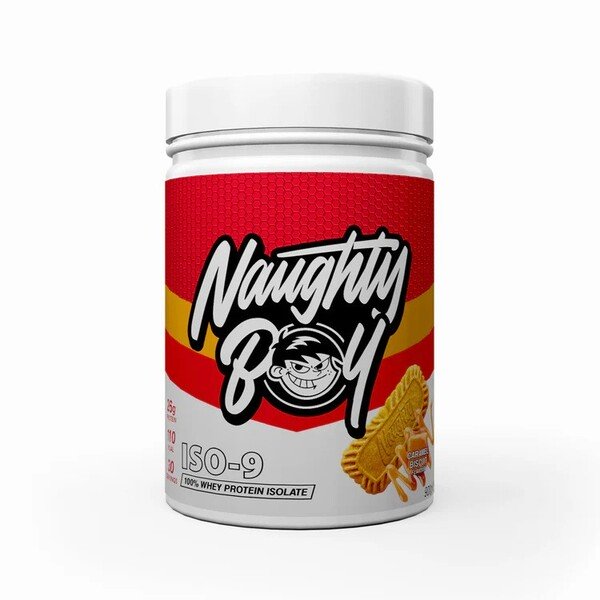 Naughty Boy Iso-9, karamelinė sausainių baltymų papildas