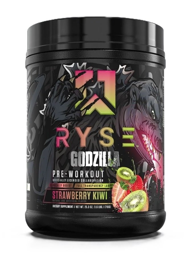 RYSE Godzilla Pre-Workout, Strawberry Kiwi - 716 g