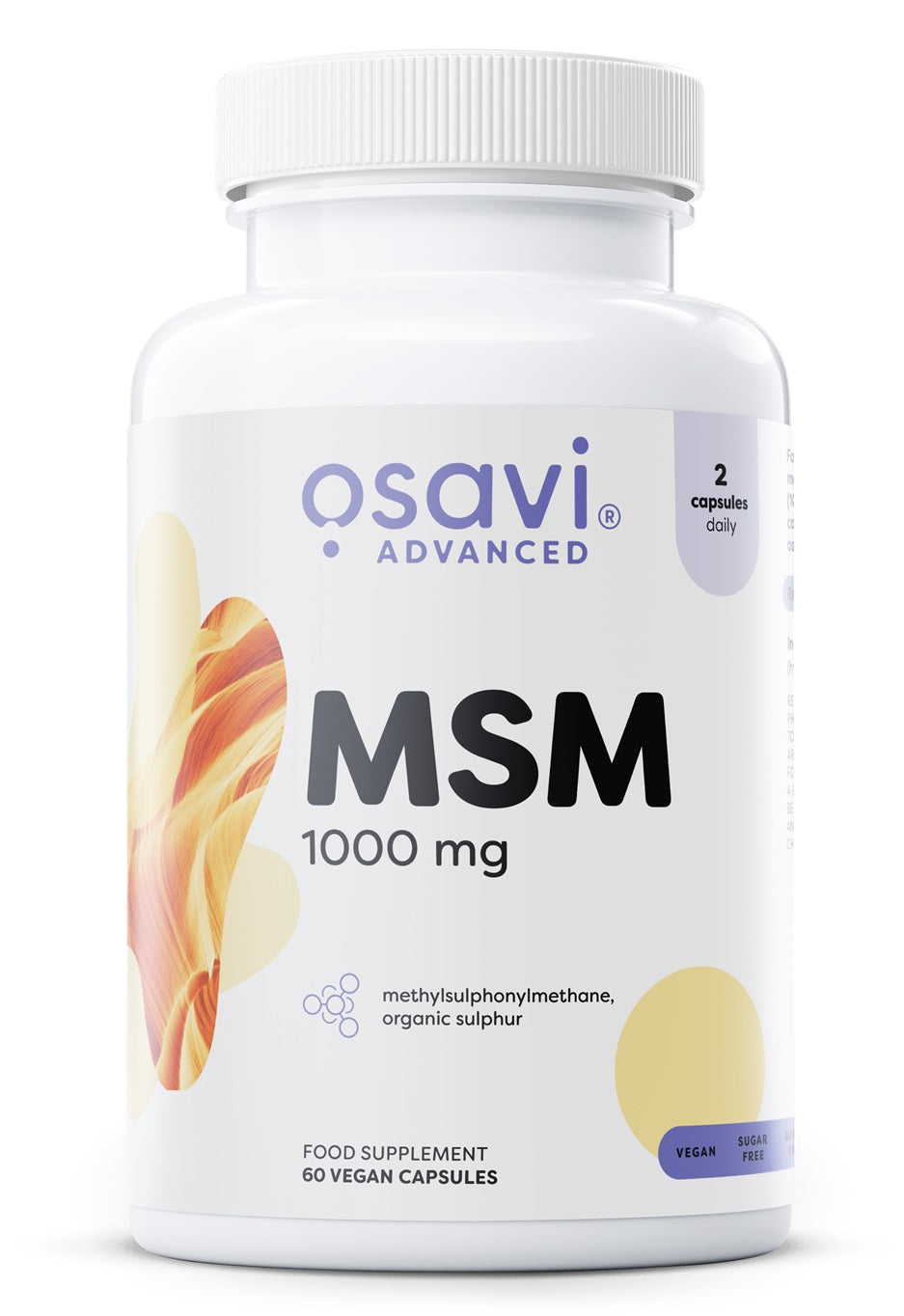 Osavi MSM, 1000mg - 60 kapsulių