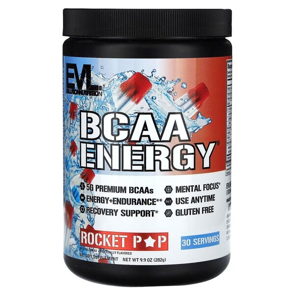 EVLution Nutrition BCAA Energy, Rocket Pop - 282 g maisto papildas