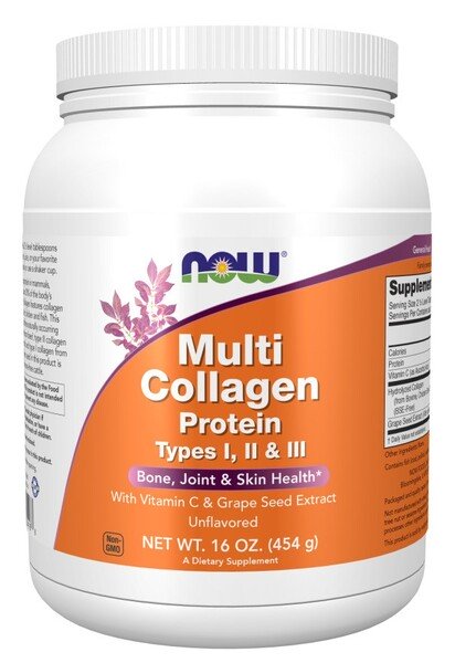 NOW Foods Multi Collagen Protein - 454 gramų