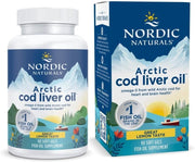 Nordic Naturals Arctic Cod Liver Oil, 750mg Lemon - 90 kapsulių, žuvų taukų papildas