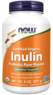 NOW Foods Inulin Prebiotic Pure Powder - 227 gramų