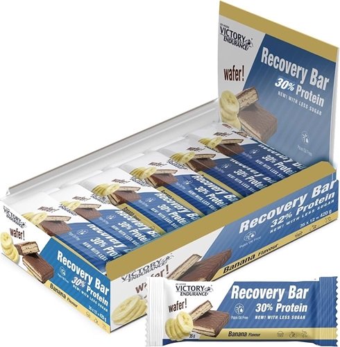 Weider Joe Victory Endurance Recovery Bar, Banana - 12 x 35g, energijos ir nuovargio mažinimo maisto papildas