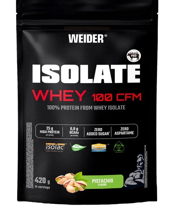 Weider Isolate Whey 100 CFM pistachio baltymų papildas