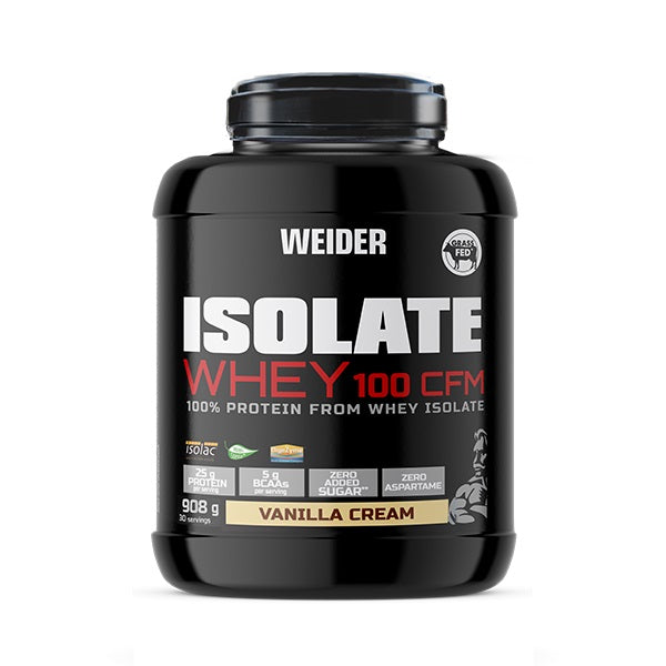 Weider Isolate Whey 100 CFM, Vanilės kremas, baltymų papildas