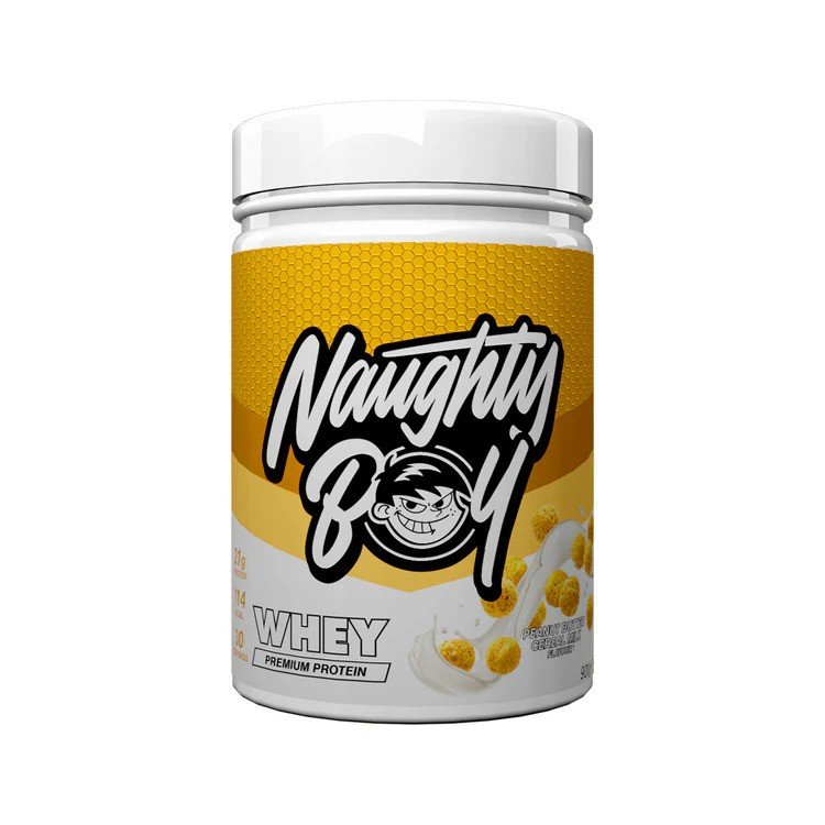 Naughty Boy baltymų papildas, žemės riešutų sviesto ir grūdų pieno skonis, 900 g