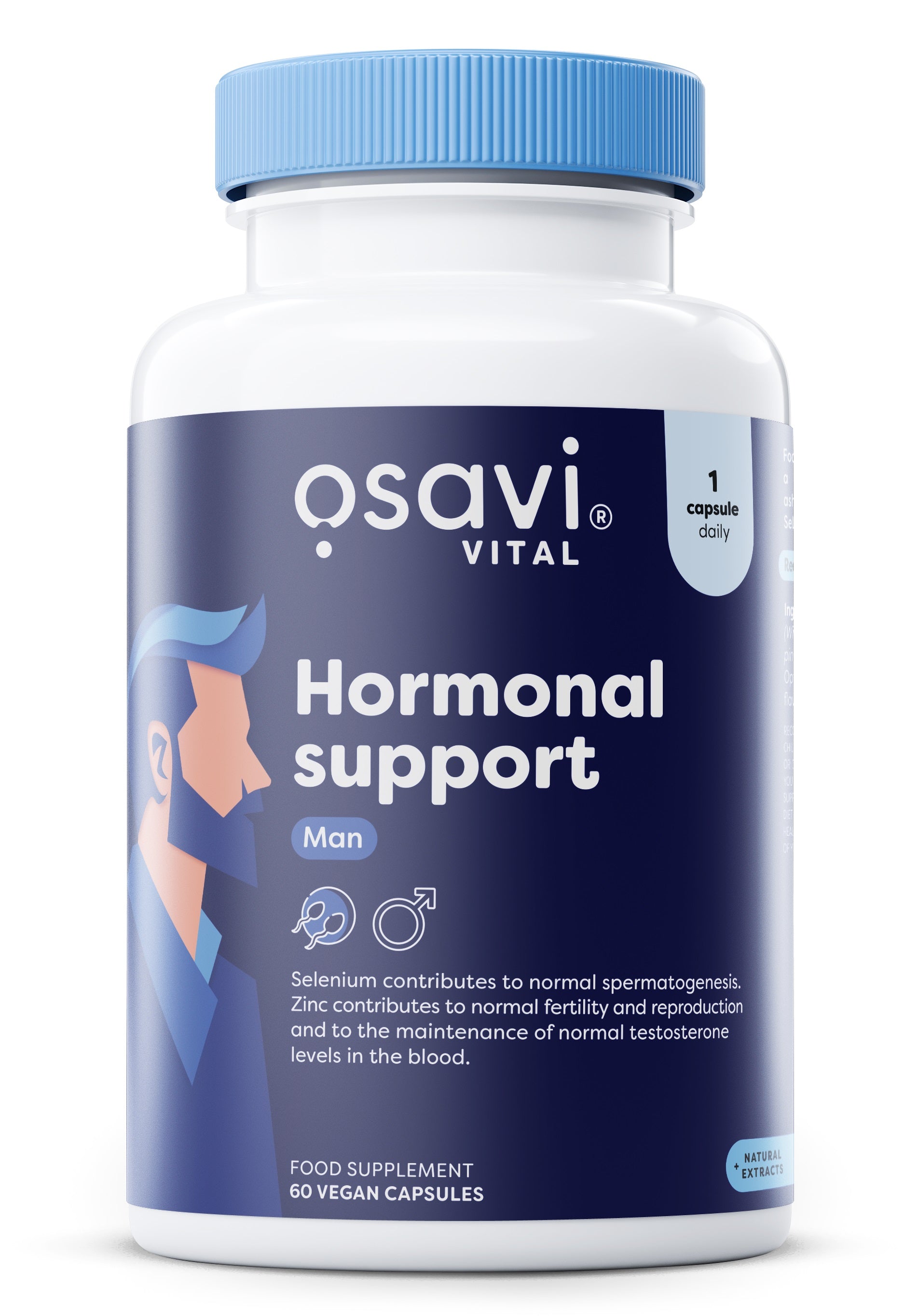 Osavi hormoninis papildas vyrams, 60 kapsulių