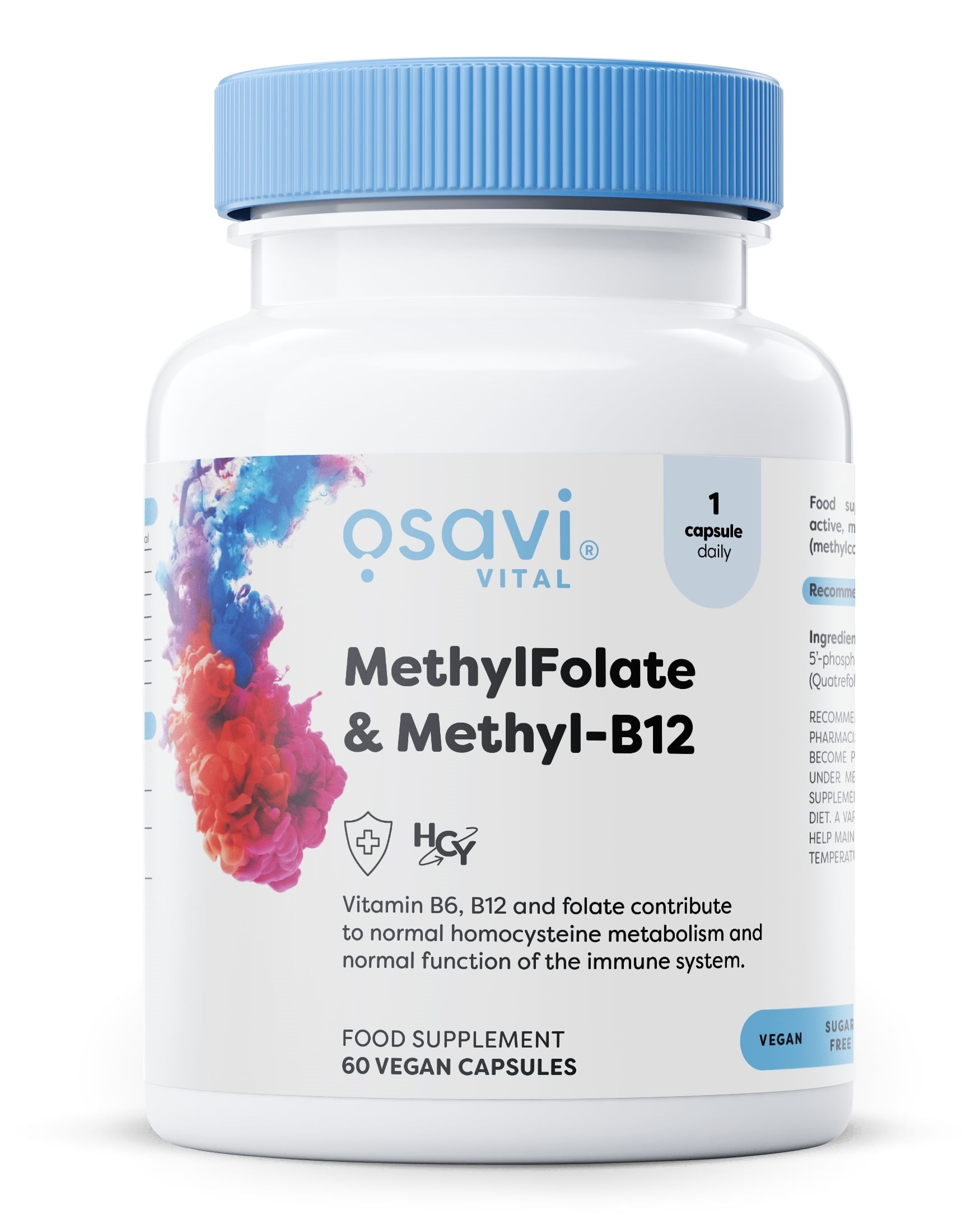 Osavi MethylFolate & Methyl-B12 maisto papildas kapsulės
