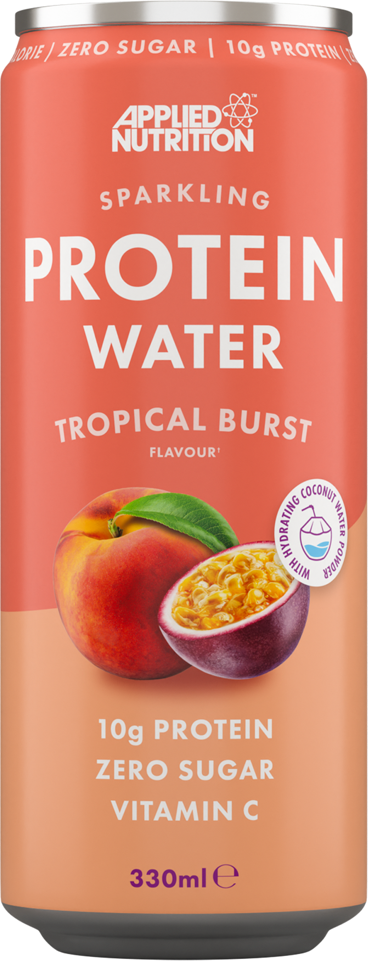 Applied Nutrition Sparkling Protein Water, Tropical Burst - 12 x 330 ml