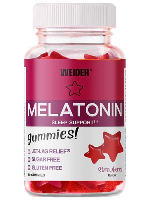 Weider Melatonin, Strawberry - 60 guminukų