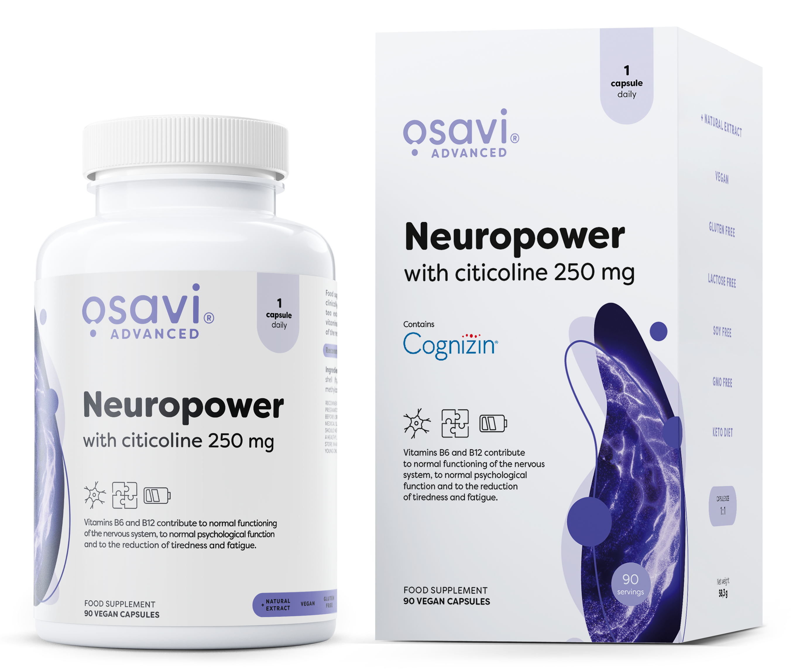 Osavi Neuropower su citicolinu kapsulės