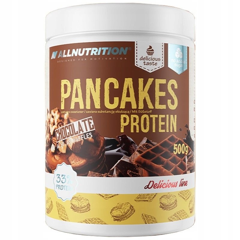 Allnutrition baltymų blyneliai šokolado skonio, 500 g