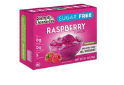 Raspberry želė desertas be cukraus