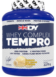 Dorian Yates Whey Complex Tempro, Banana Ice Cream - 2270 gramų, baltymų papildas