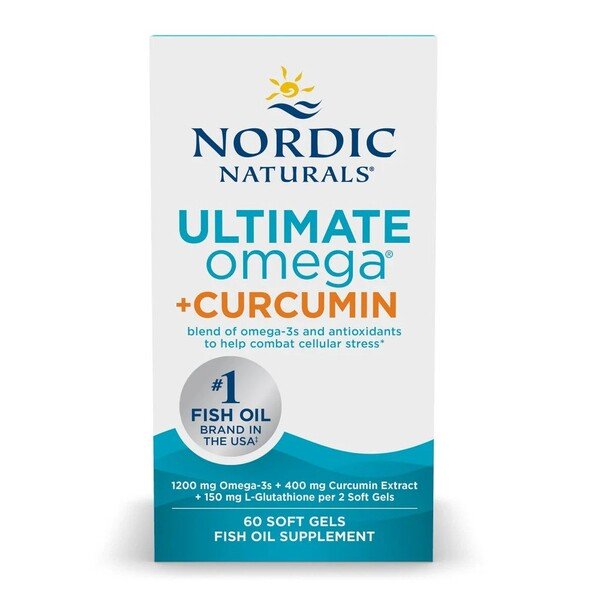 Nordic Naturals Omega Curcumin, 1200mg - 60 kapsulių