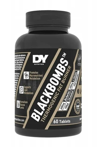 Dorian Yates Black Bombs - 60 tablečių, termogeninis riebalų degintojas