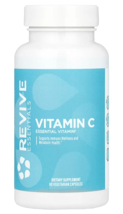Revive Vitamin C - 60 kapsulių, maisto papildas, vitaminai ir mineralai, vitamino C kapsulės