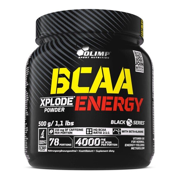Olimp Nutrition BCAA Xplode Energy, Xplosive Cola - 500 gramų