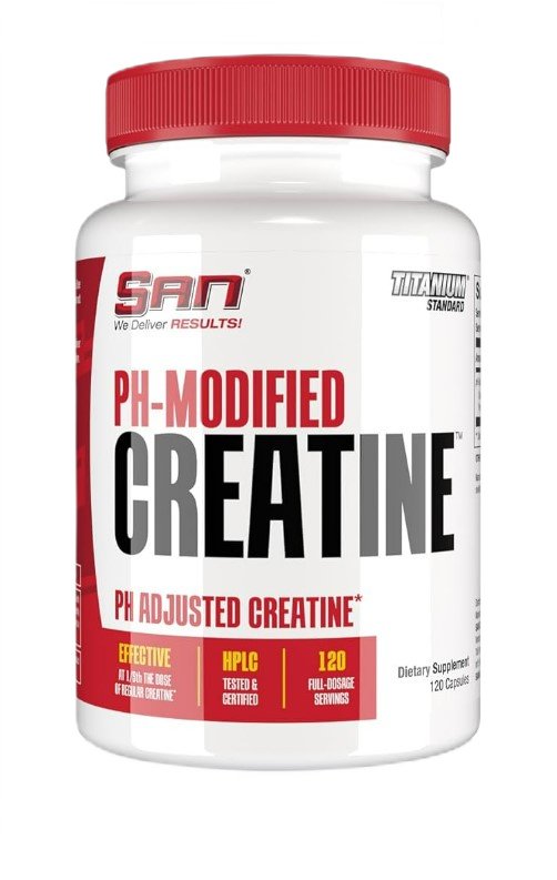 SAN PH-Modified Creatine kapsulės