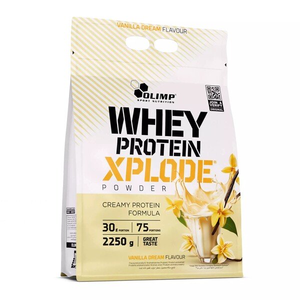 Olimp Whey Protein Xplode, Vanilės skonio, 2250 g