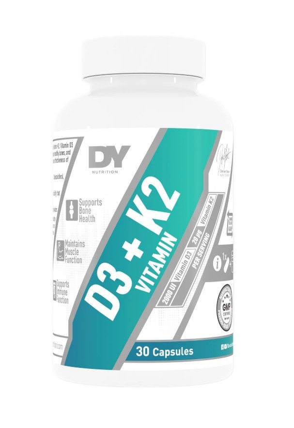 Dorian Yates D3 + K2 vitaminų kapsulės
