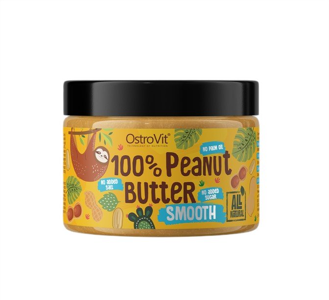 OstroVit 100% Peanut Butter, Smooth - 500 gramų