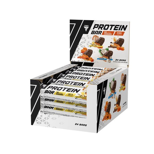 Trec Nutrition baltymų batonėliai, vanilės ir karamelės, 24 vnt.