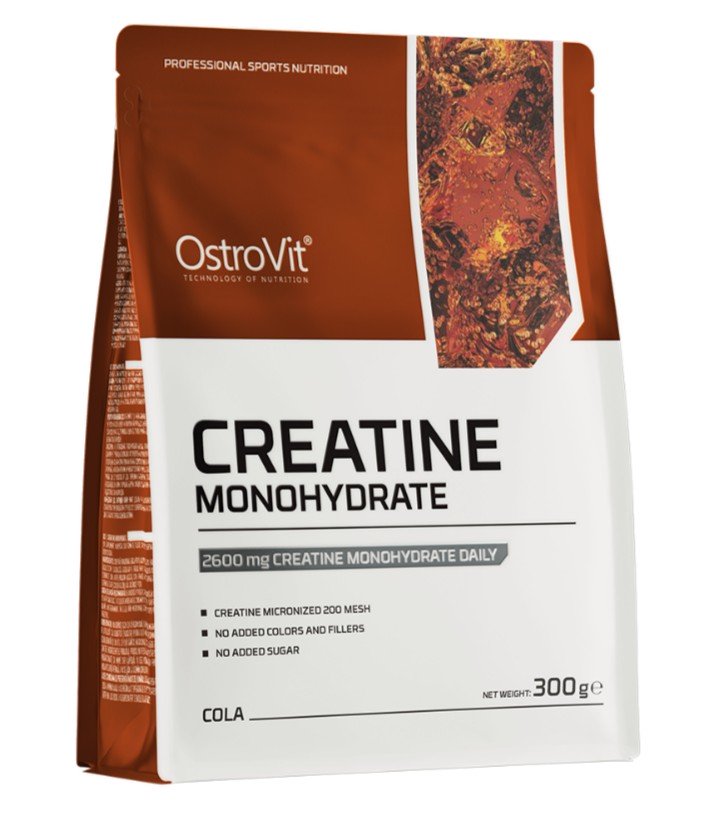 Kreatino monohidratas OstroVit Cola pakuotėje