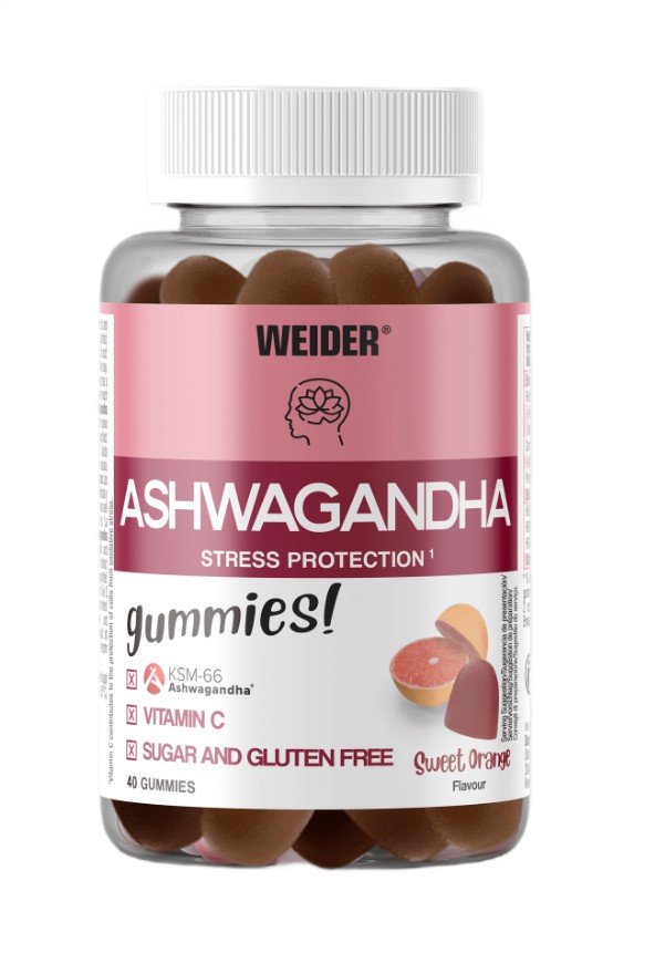 Weider Ashwagandha Gummies, saldžių apelsinų skonio, 40 guminukų