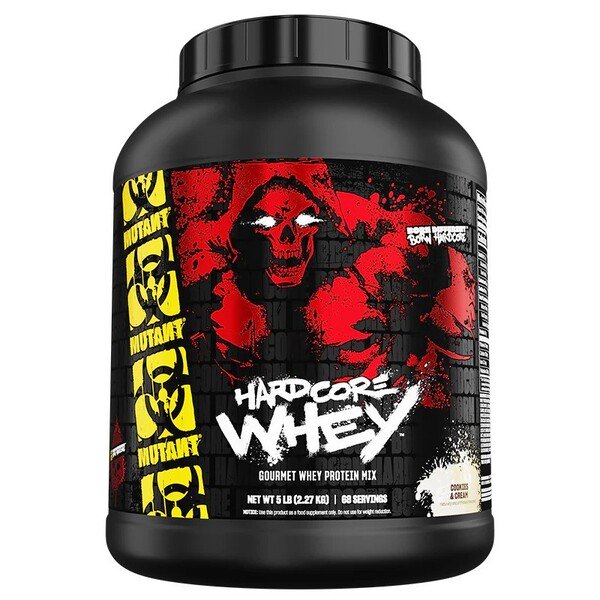 Mutant Hardcore Whey, Cookies & Cream - 2270 gramų baltymų papildas