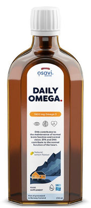 Osavi Daily Omega, 1600mg Omega 3, citrinos skardinė