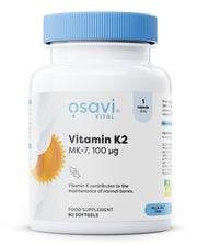 Osavi Vitamin K2 MK-7, 100mcg - 60 kapsulių