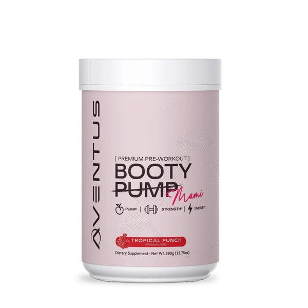 Aventus Supplements Booty Pump - Premium Pre-Workout, Mami Tropical Punch - 390 gramų
