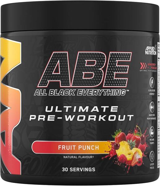 Applied Nutrition ABE - All Black Everything, Fruit Punch - 375g, sporto papildas