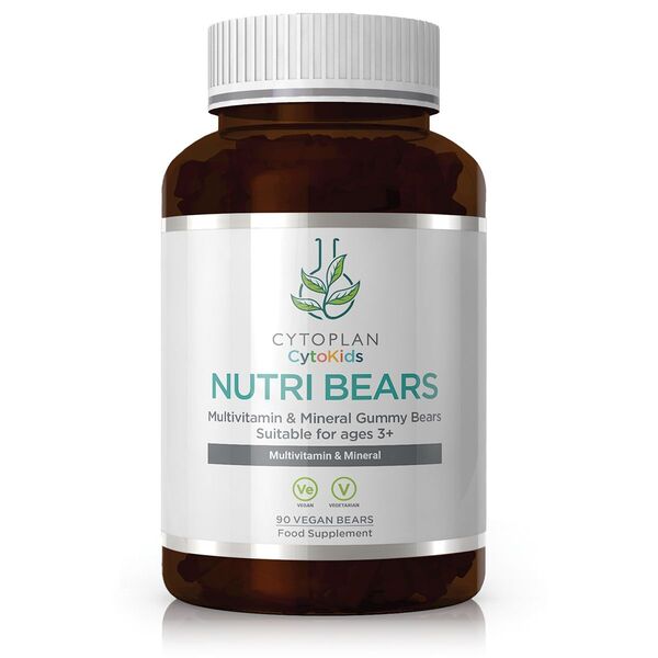 Cytoplan Kid's Nutri Bears, Strawberry - 90 guminukų